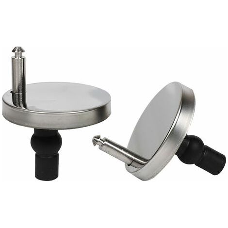 2 PCS Charnière Kit de Vis en Acier Inox et Caouchouc Pièces de Rechange pour Fixation de Rondelle Cache Abattante de Cuvette WC Toilettes，argent，Lilaris, Ensoleillé (1/5)