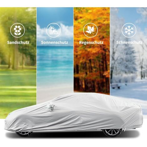 Funda para coche - Funda protectora - Funda plateada para coche (juego de 1), tiras reflectantes / revestimiento resistente a los arañazos (1/4)
