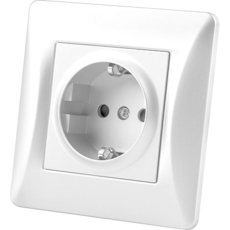 Base incasso Schuko onlex universale bianco 16a (1/2)