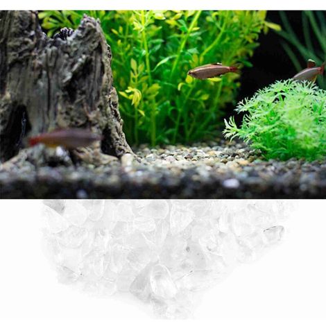 Ulisem scaglie di pietra lucidata, pezzi di quarzo naturale frantumato (bianco) (1/4)