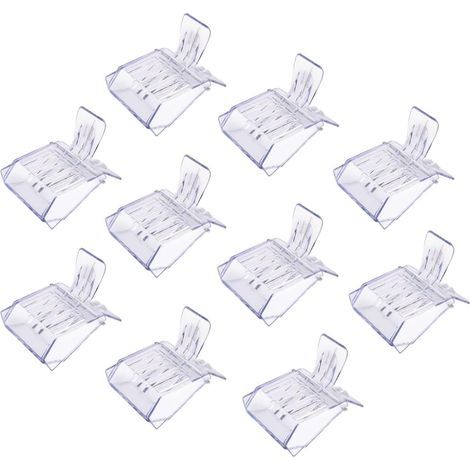 Pinces à reine (10 pièces) Clips de cage en plastique transparent, pinces à abeilles pour attrape-reines, pinces à reine pour attrape-reines à une main, outils apicoles pour apiculteurs (1/5)