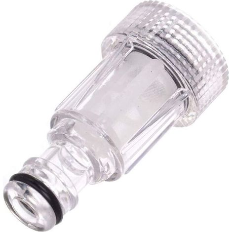 Raccord de tuyau 25 mm pour nettoyeur haute pression – raccord universel en laiton chromé, compatible filtre d’admission eau (1/4)