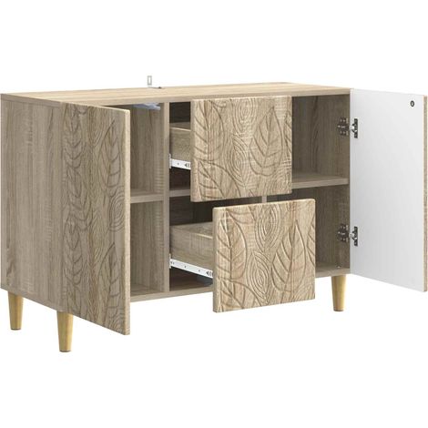 Sideboard/Anrichte/Buffet Sonoma-Eiche 89 x 34,5 x 60 cm Holzwerkstoff LXWW613676 (1/5)