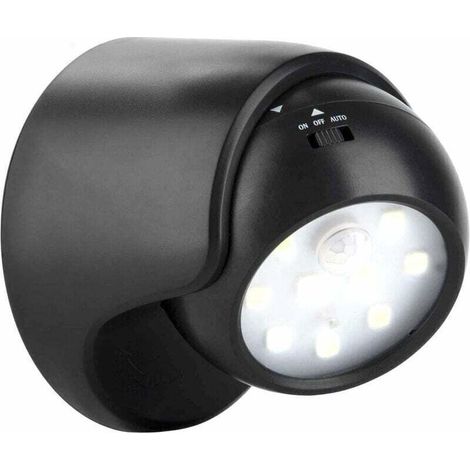 Eclairage d'appoint, éclairage à piles , Applique murale extérieure avec détecteur de mouvement Éclairage extérieur à LED Éclairage sans fil alimenté par batterie Rotation et inclinaison à 360 degr (1/5)
