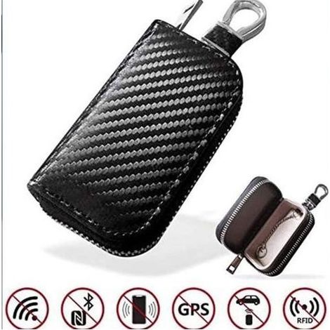 Pochettes Blocage Signal Anti RFID De Clé De Voiture De Qualité Supérieure, Boîte De Blocage De Signal GPS pour Porte-clés-Ywey (1/4)