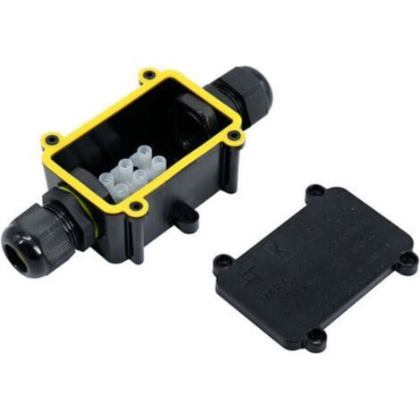 Scatole di derivazione impermeabili IP68, scatola di derivazione per illuminazione esterna a 2 vie, pressacavo in plastica da 4-11 mm, connettore per cavo esterno impermeabile (1/3)