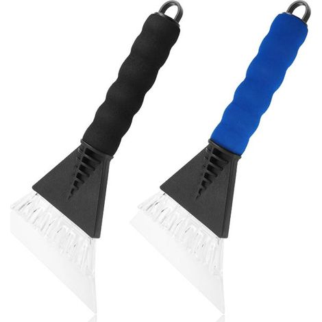 Juego de dos piezas de rascadores para descongelar el coche, rascador para parabrisas, rascador para nieve y escarcha, rascador resistente para descongelar. (1/4)
