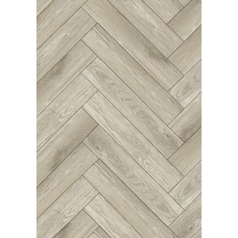 Mexen Sky Valley paneles de vinilo espina de pescado 635 x 127 mm SPC 6,5 mm, base IPEX 1,5 mm, 4 V-Fuga, Roble (1/2)
