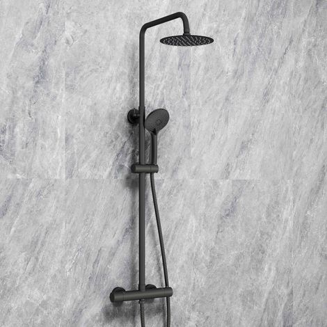Sky Bathroom 3-Spray Pattern Round Set Thermostatic Shower Mixer (1/5)