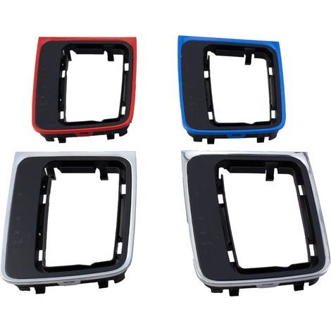 Suitable for gear shift knob base, gear shift head, gear shift control panel, blue automatic transmission, one set. (1/4)