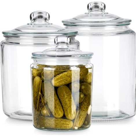 Contenitori in vetro con coperchio e guarnizione 2 / 4 / 6 l 3 pz. (1/5)