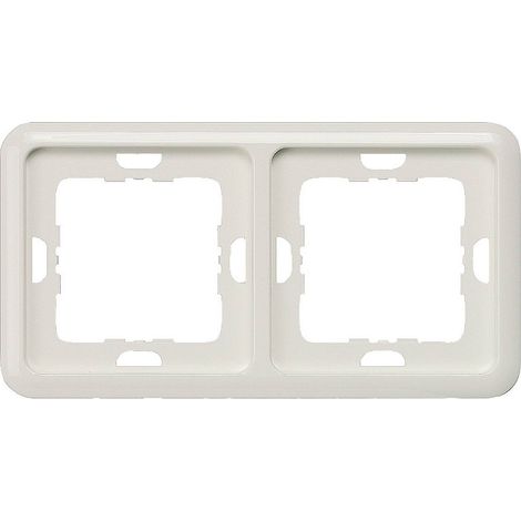 Siemens Gamme d'interrupteurs x2 Cadre Delta blanc 5TG1812 1 pc(s) D087811