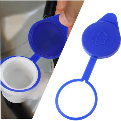 CSPARKV 2Pcs Windshield Washer Reservoir Cover, Windshield Washer Fluid Cap, Wiper Reservoir Bottle Cap, Car Wiper Accessories, Replacement Cap