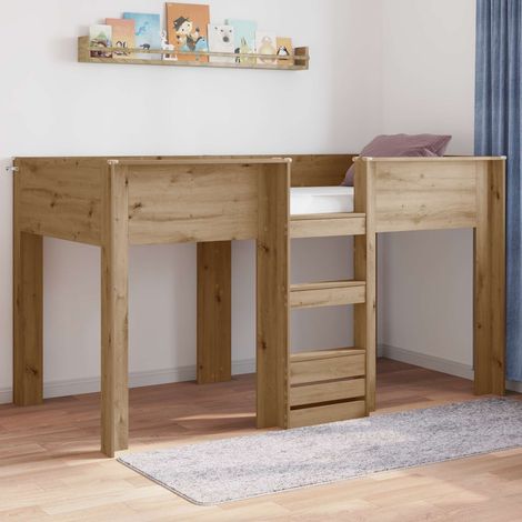 Cama Litera para Niños Roble artesanal 90 x 190 cm