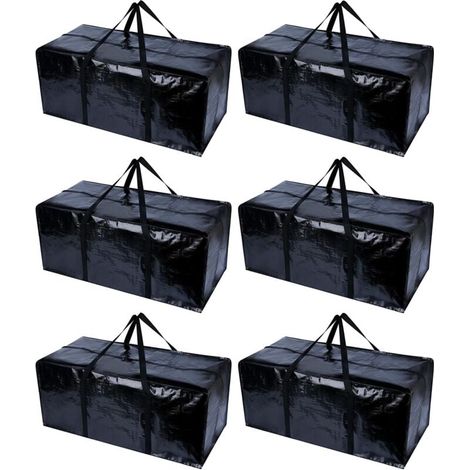 sacs déménagement boîtes voyage grands à vêtements géants rangement lot de 6 (1/4)
