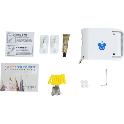 Stendino Telescopico da Parete 4,2m – Portata 25kg, Acciaio Inox e TPU – Design Pieghevole Salvaspazio – Ideale per Appartamento e Ristrutturazione (1/5)
