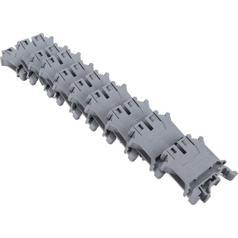 50 vis de fixation pour rail DIN, bornier en cuivre pur 57 A 800 V UK-6N (1/5)