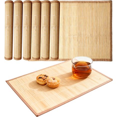 Tapis de table lavable 8 pièces, 30x45 cm, antidérapant, résistant à la chaleur, élégant pour cuisine et salle à manger. (1/5)
