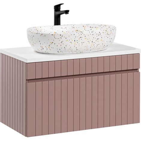 Meuble vasque à poser - 80 cm - Emblematic Rose - Livraison gratuite (1/5)