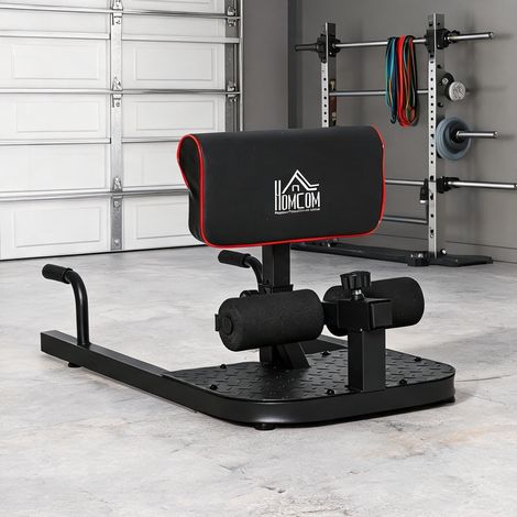 Banc de musculation coloris noir en acier EVA 50 x 97 x 56,5 cm (1/5)