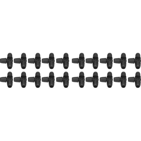 20 raccords en T droits pour l'irrigation de jardin, buses de pulvérisation réglables pour tuyaux 811 (1/5)