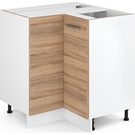 Mueble esquinero universal R-Line, Sonoma, 75.6 cm con puerta, sin encimera, Vicco (1/5)