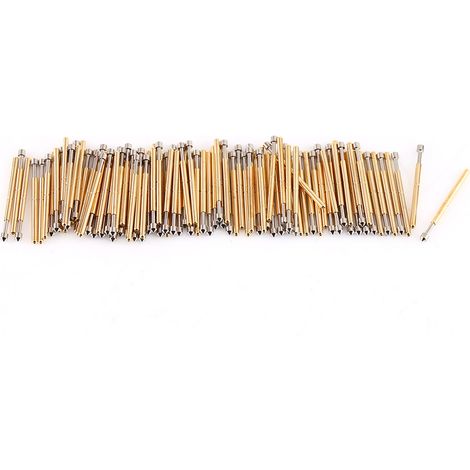 100 sondes de test à ressort à tête conique P75-E2, diamètre 1,02 mm, pour circuits imprimés. (1/5)