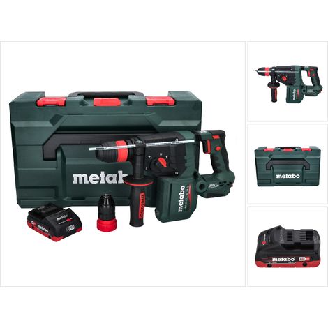 Metabo KH 18 LTX BL 28 Q Marteau perforateur sans fil 18 V 3 J SDS plus Brushless + 1x batterie 4,0 Ah + metaBOX - sans chargeur (1/5)