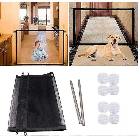 Barrière magique pour animaux Moustiquaire pliable et rétractable Protection pliable pour animaux, installation facile partout (1/5)