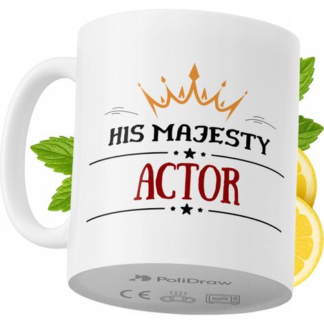 Lustige Kaffeetasse mit witzigem Textdesign für Schauspieler – ideal für Geburtstage, Namenstage und Feiertage. Hochwertige Tasse für besondere Anlässe, ob zu Hause, im Büro oder bei der Arbeit. Farbe