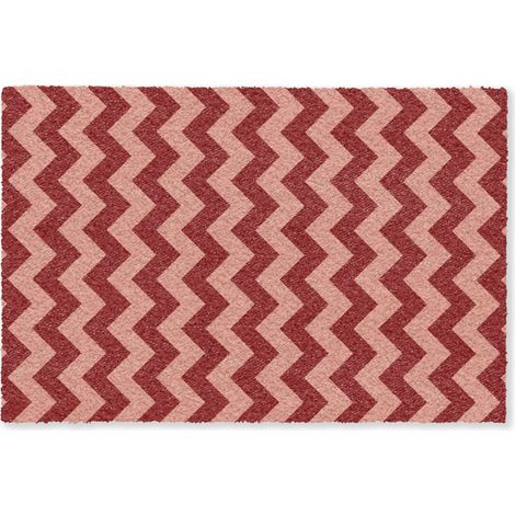 TAPPETO Zigzag - Strisce - Motivo - Rosso 120x80 cm (1/5)