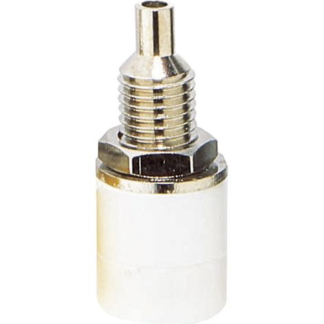 BKL Electronic 072312 Laborbuchse Buchse, Einbau vertikal Stift-Ø: 4 mm Weiß 1 St.