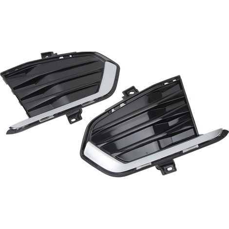 Une paire de grilles de protection de feux antibrouillard noires SK601905 pour les bandes de garniture des feux antibrouillard gauche et droit, applicable aux modèles XT5 2017-2019. (1/5)