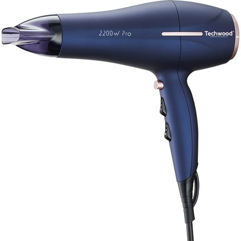 Seche Cheveux "Pro" Techwood TSC-2244 à 2 Vitesses et 3 Températures Puissance 2200W Coloris Violet