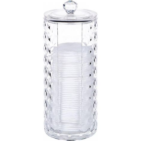 BEBUSINGOTO Wattestäbchenhalter aus Acryl für Make-up, transparent (1/5)