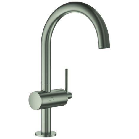 Einhand-Waschtischbatterie Atrio 24362 L-Size satin steel (1/2)