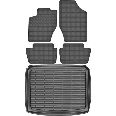 Juego de alfombrillas de goma para Peugeot 307 Hatchback (2001-2007) + alfombrilla para el maletero. (1/5)