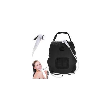 Sac de Douche Solaire Camping,20L Douche de Voyage avec Pomme de Douche,Solaire Sac de Douche,Pliant Extérieur pour Douche,pour Randonnée Escalade (1/5)