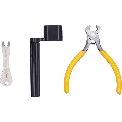 Kit d'entretien pour guitare ABS acier inoxydable pince coupante tire-pointe enrouleur (1/5)