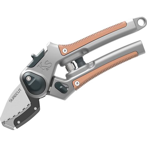 Kent & Stowe SureCut Hard Wood Lite Anvil Secateurs with Precision Cutting and Ergonomic Design