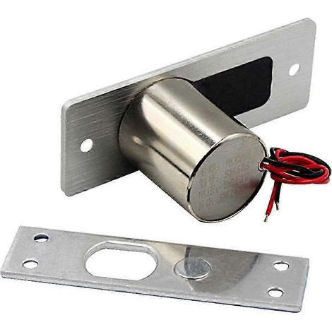 Verrou de porte électronique étanche à pêne dormant NC, 12 V CC, à induction, pour une sécurité quotidienne renforcée. (1/5)
