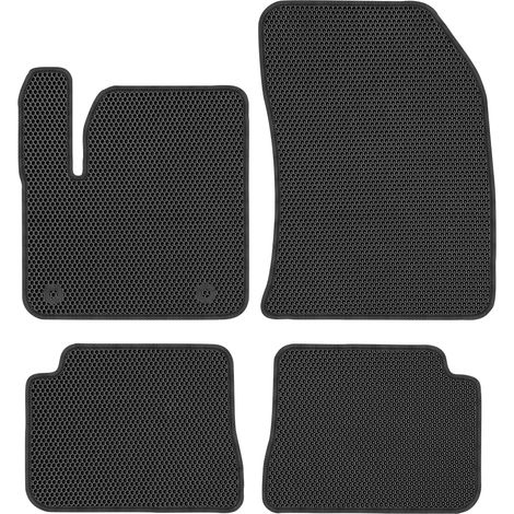 Peugeot e-208 à partir de 2020. Tapis de sol dédiés - EVA alvéolé noir (1/5)