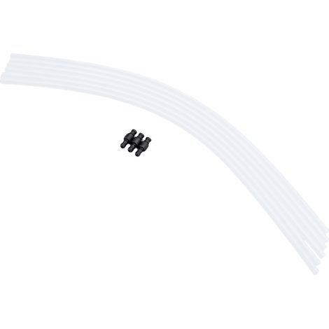 Lot de tubes silicone lait pour machine café (6 tubes + 3 connecteurs) 38cm adapté modèle Jura. (1/5)
