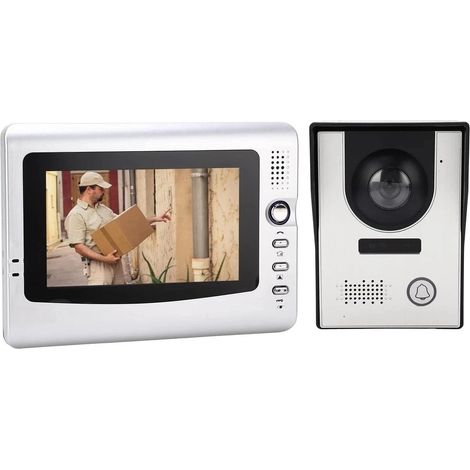 kit Video Citofono Monofamiliare a colori con monitor LCD da 7 pollici videocitofono