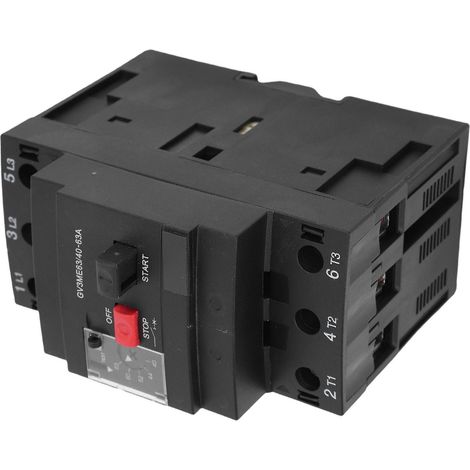 Disjoncteur moteur, aimant thermique, démarreur moteur manuel, protection contre les surcharges, montage sur rail 35 mm, 40-63 A (1/5)