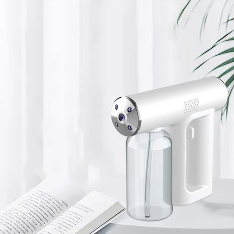Tragbarer, wiederaufladbarer Nano-Elektrostatik-Sprühzerstäuber, Nano-Zerstäuber, für Zuhause und öffentliche Orte, perlmuttweiß (1/5)