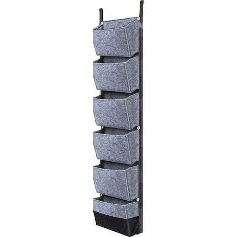 Hängende Pflanzsäcke mit 6 Fächern für vertikales Gärtnern, Blumentöpfe, atmungsaktive Wandpflanzgefäße, 107 x 30 cm (42 x 12 Zoll). (1/5)
