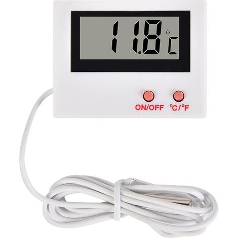 Thermomètre numérique LCD pour aquarium, sondes de mesure et testeur pour terrarium
