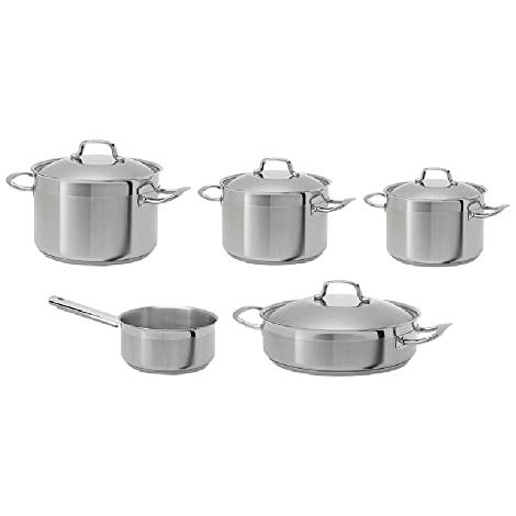 Teka 49004840 set di pentole in acciaio inossidabile 9 pezzi