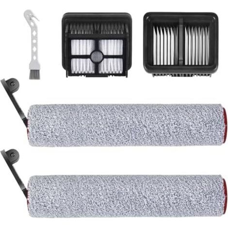 H12 Pro Kit Accessoires pour Dreame H12 Pro, H12 Dual Aspirateur Eau et Poussière - 2 Brosse Rotative + 2 Filtres + 1 Brosse de Nettoyage